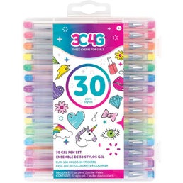 Glitter Gel Pen Refills - Set of 24 48 Glitter Refills To Gel Pens for Kids,  Girls, Adult Coloring - Color Gel Pens Glitter Refills - Sparkly Color Gel  Pens for Drawing, Coloring, Spirograph