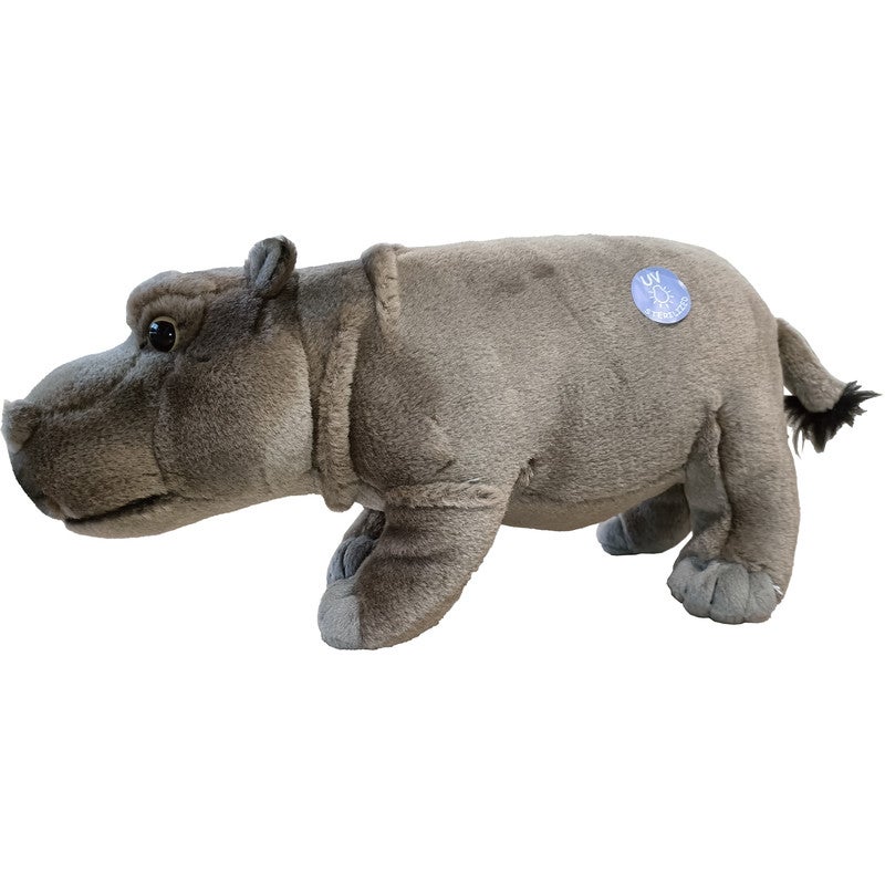 Antics 30cm Standing Hippo In White Toyco