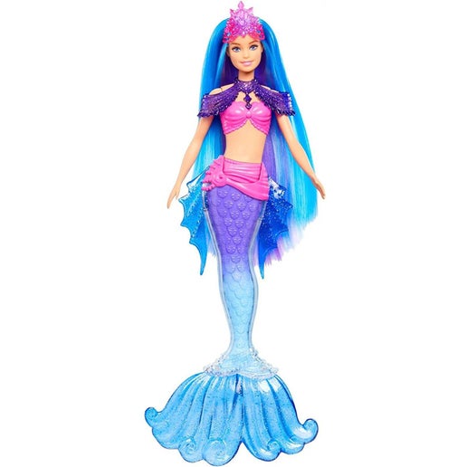 Barbie Mermaid Power Chelsea Mermaid Doll (Blue & Purple Hair) with 2 Pets,  Treasure Chest & Accessories, Toy for 3 Year Olds & Up