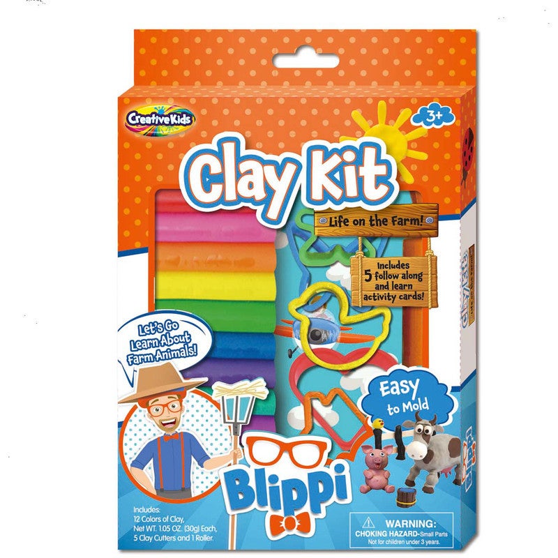 Blippi Clay Kit Life On The Farm in White | Toyco