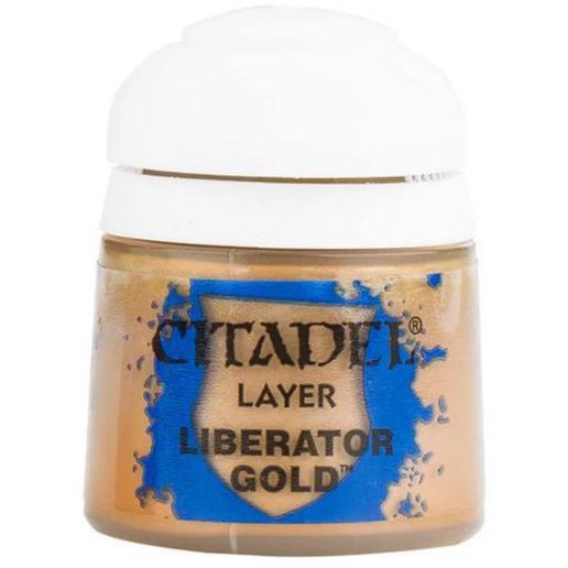 Citadel Base Paint Layer Liberator Gold 12ml in White | Toyco