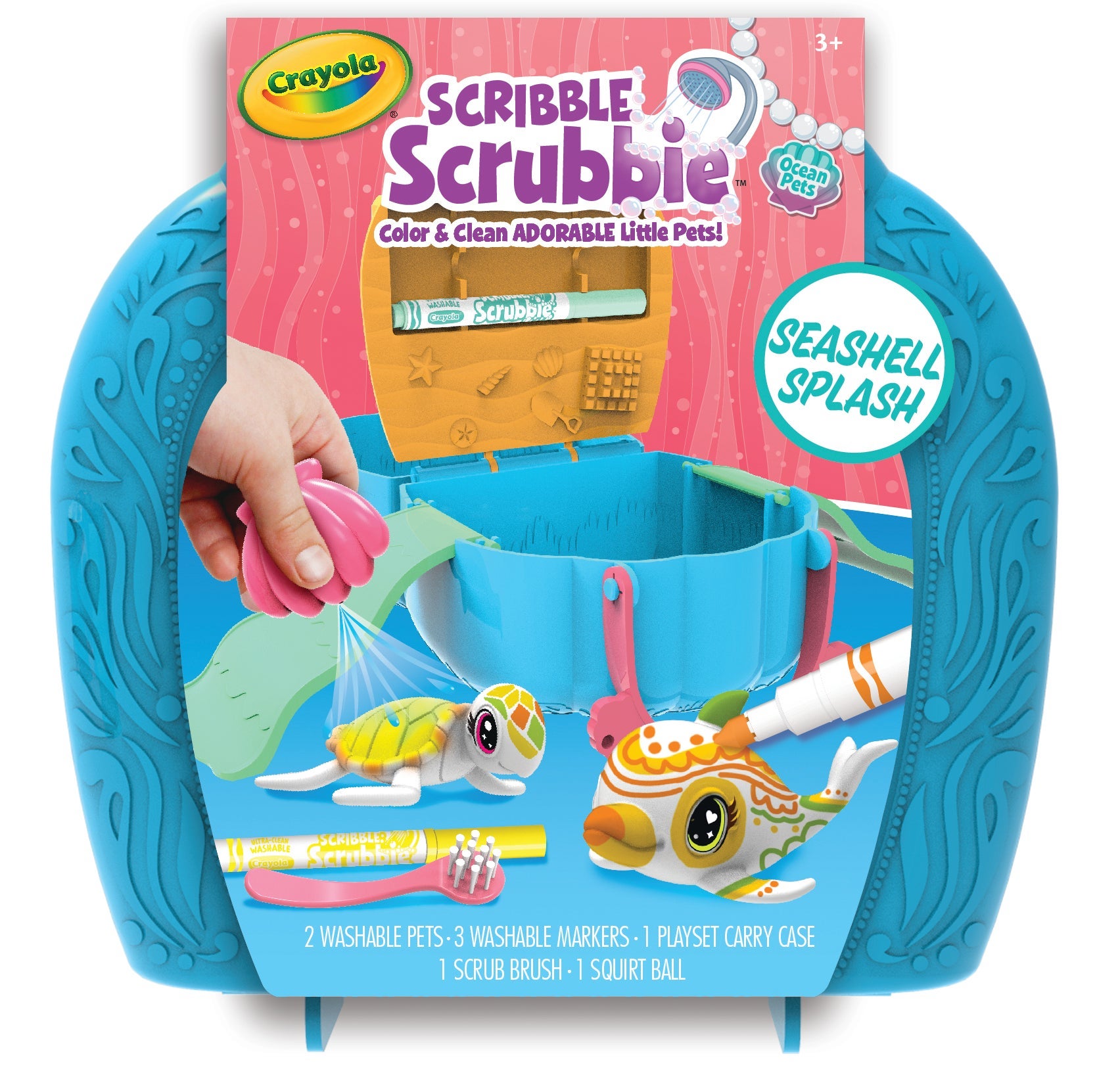 Crayola Scribble Scrubbie Seashell Splash in White