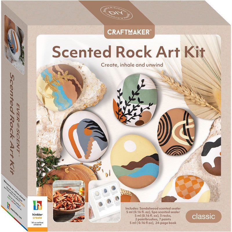 Hinkler Craftmaker Scented Rock Art Kit in White