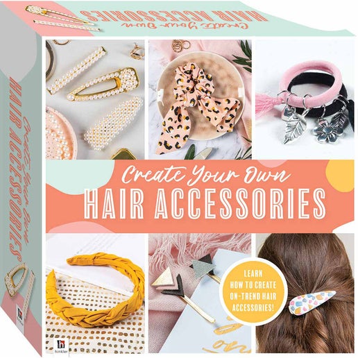 Hinkler Create Your Own Hair Accessories Kit in White | Toyco