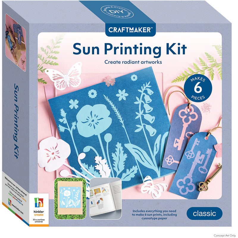 Hinkler Gift Craft Maker Sun Printing Kit in White