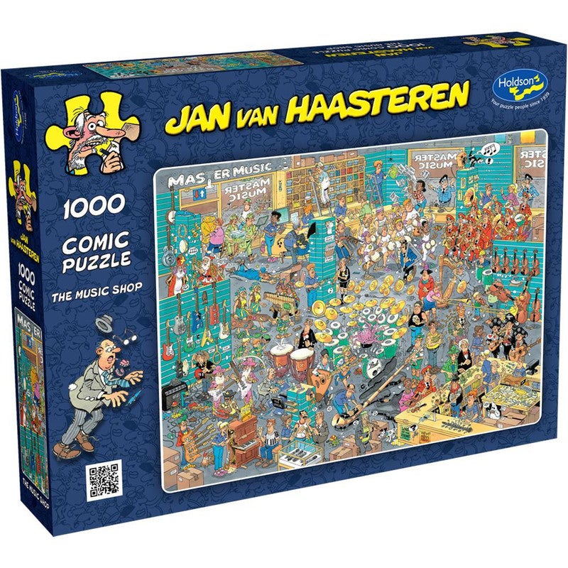 Holdson Puzzle Jan Van Haasteren The Music Shop (1000pcs) in White