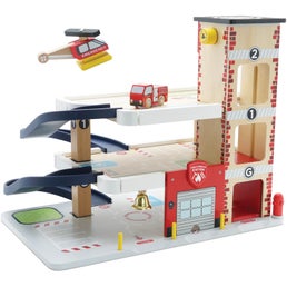 Le Toy Van Fire And Rescue Garage in White