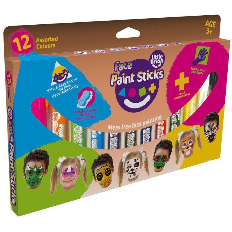Face Paint Sticks - 24 assorted - Little Brian Paint Sticks