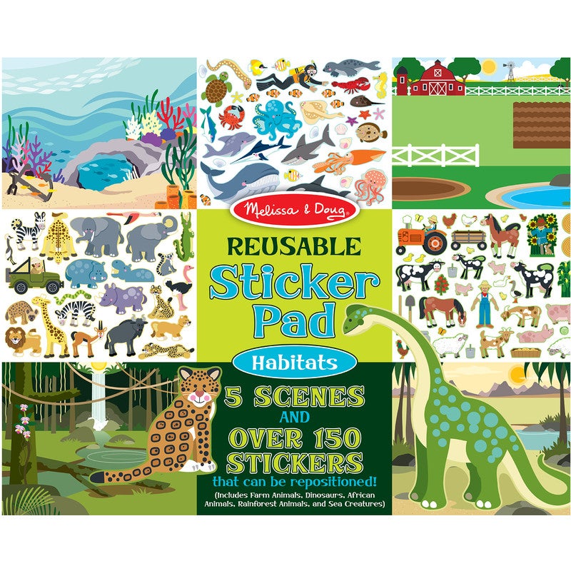 Create Your Own Animal Sticker Pictures: 12 Scenes and Over 300 Reusable  Stickers