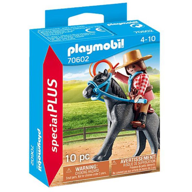 NEW** Playmobil Jeep and Horse Trailer with Dad and Son Riders