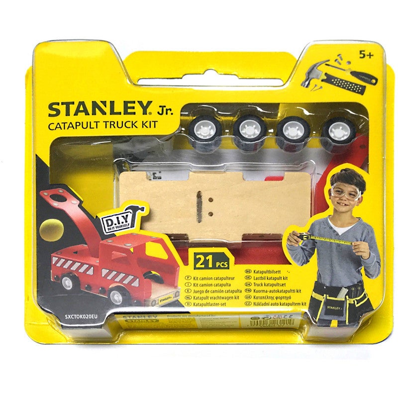 DIY Stanley® Jr. Wooden Catapult Truck Kit - 35 Pieces