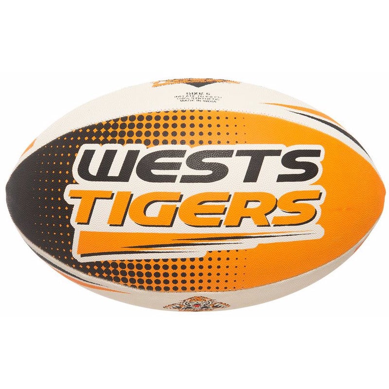 Steeden Nrl Supporter Ball Tigers 2021 (size 5) in White Toyco